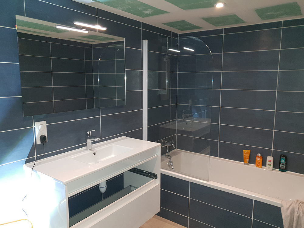Rénovation et réalisation de salle de bains à Quimper - Finistère